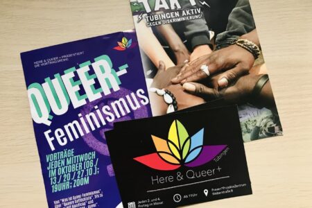 Flyer der Veranstltung von TAKT, Here&Quee und Queer Feminismusr